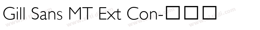 Gill Sans MT Ext Con字体转换